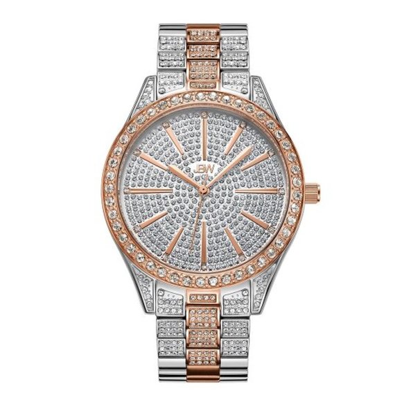 JBW Women's Cristal 0.12 ctw Diamond Stainless Steel Watch